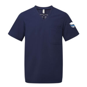 Kasack mit Brusttasche und Stick, unisex